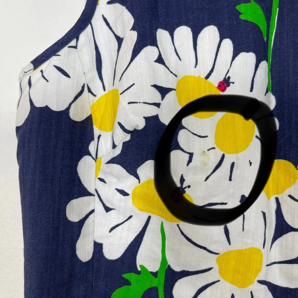 Lilly Pulitzer Ricci Floral Sheath Dress Sleeveless Navy White Sz 2 - Picture 8 of 16